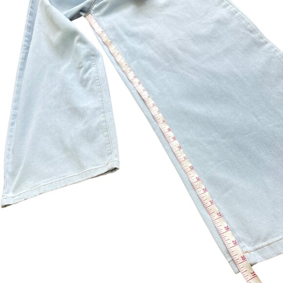 BCBGeneration Wide Leg High Waist Jeans Light Wash 9/29 lightblue 5 pockets new - Picture 9 of 13